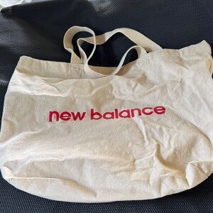 New Balance Beige Tote with Red Logo Nice❤️